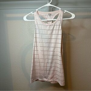 Athleta Pink Sleeveless Tank Top with Stripes